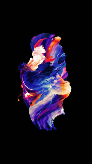 AMOLED-обои цифрового искусства с размазанной краской в различных оттенках. — AMOLED Обои