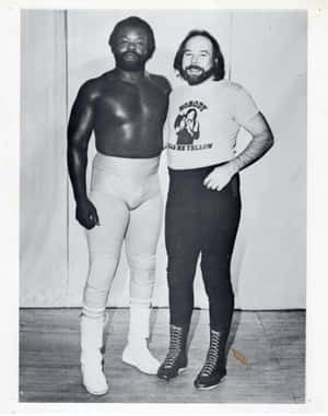 Профессиональный рестлер Junkyard Dog — Черно-белая эстетика GIF Обои