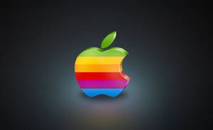 Радужный логотип Apple на Macbook Air — MacBook Air Обои