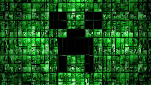 Обои с коллажем криперов из Minecraft. — 2560x1440 Обои