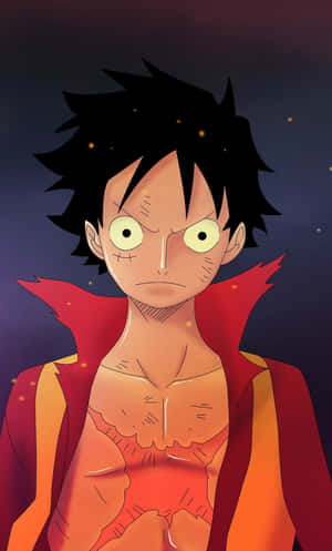 Луффи на телефоне [обои] — One piece Обои