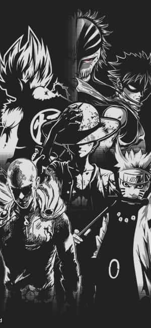 Luffy Black And White — Redmi Note 14S Обои