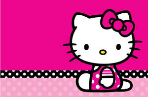 Розовая Hello Kitty на секционированном фоне — Эстетика hello kitty Обои