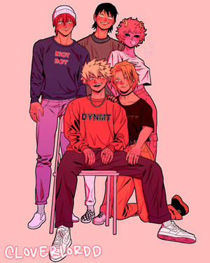 Обои «Розовая эстетика Bakusquad» — 4:5 Обои
