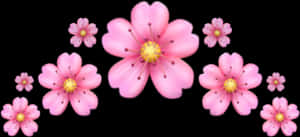 #эмодзи #корона #розовый #цветок #корона #эмодзи #флор #роза - Iphone Flower Emoji Png, Transparent Png — Розовый цветочный Обои