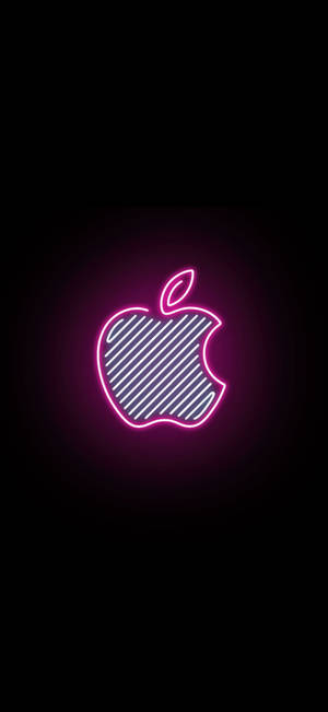 Pink Neon Aesthetic Iphone Logo — iPhone 14 Обои