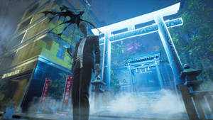 Обои святилища Ghostwire Tokyo