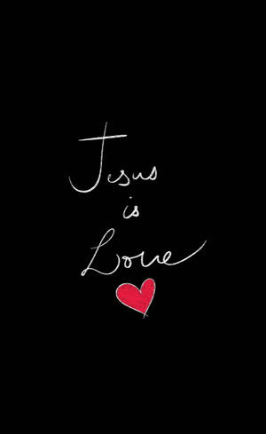 Сердечко I Love Jesus iPhone — Галактика Tab Active Обои