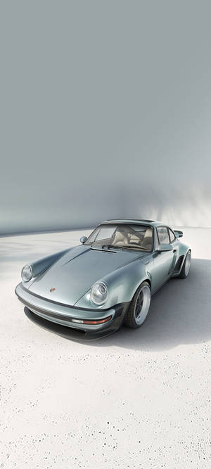 Серебристый Porsche 911 — Nothing Phone (2) Обои