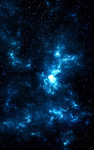 Синее космическое пространство 4K для телефона