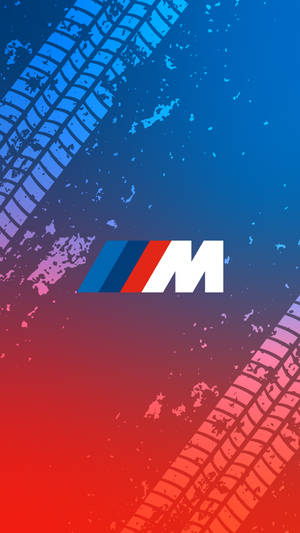 Следы шин и логотип BMW M — Bmw Обои