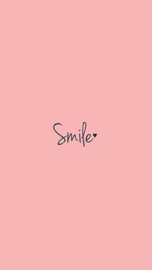 Обои с эстетичным словом Smile