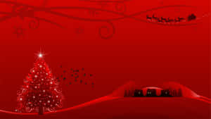 Красный рождественский фон