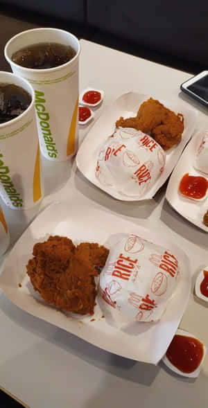 Картинки еды McDonald's — Pixel Fold Обои