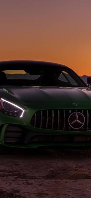Темно-зеленый Mercedes iPhone X — iPhone 16 Plus Обои
