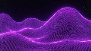 Классическая неоновая фиолетовая волна в стиле вейпорвейв. — Неоновый фиолетовый Обои