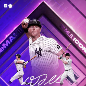 Фиолетовый постер DJ LeMahieu — 1:1 Обои