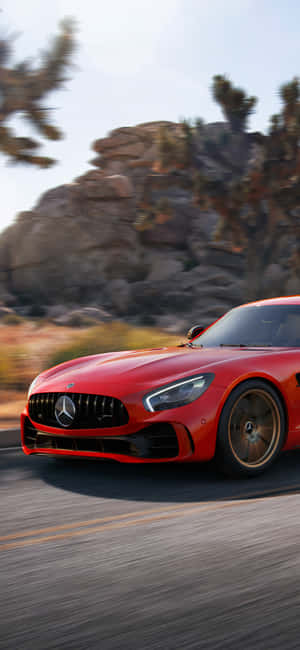 Фон iPhone X AMG GT-R — Realme 16x Обои