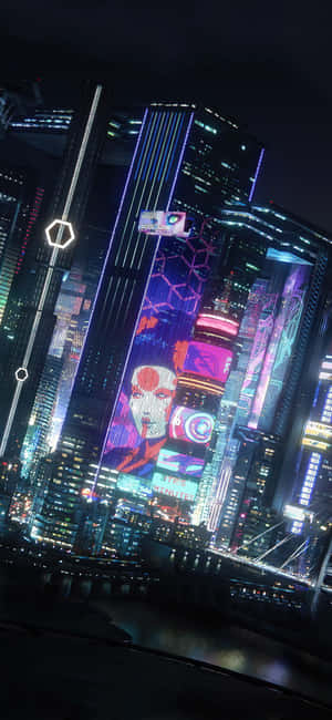Iphone Xs Max Cyberpunk 2077 фон — 荣耀X7e Обои