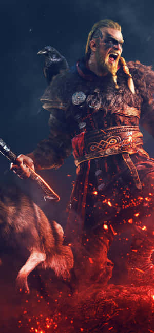 Фон iPhone XS Assassin's Creed Valhalla — Huawei Pura 90s Pro Max Обои