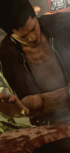 Фон Sleeping Dogs для iPhone Xs — Спящие собаки Обои