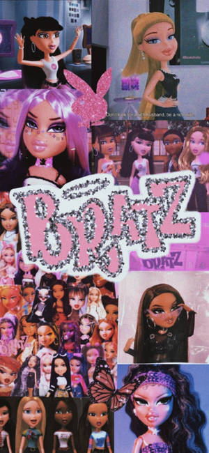 Обои с фотоколлажем кукол Bratz — iPhone Air Обои