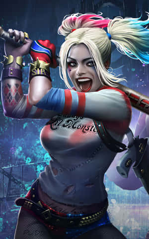 Харли Квинн Arkham City — Pixel Tablet Обои
