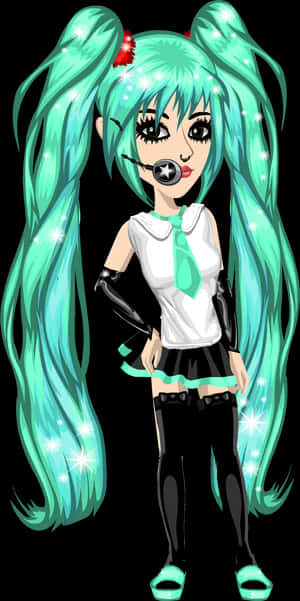 Хацунэ Мику Msp, HD Png Скачать