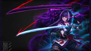 Фиолетовый аниме-фон