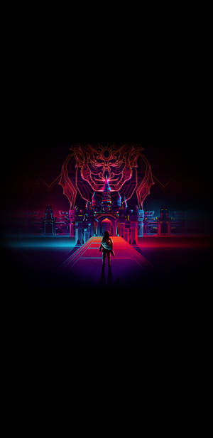 Черный Amoled Красный Город