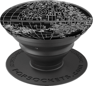 Черный Pop Socket с графическим дизайном