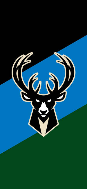 Обои с черным логотипом Milwaukee Bucks — iPhone 15 Pro Обои