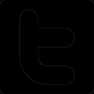 Векторный логотип Twitter - Черно-белый логотип Twitter PNG