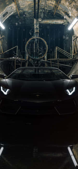 Черный Lamborghini Iphone — Galaxy S24 Обои