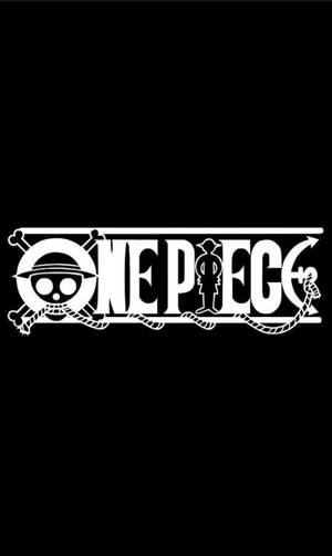 Логотип One Piece на черном фоне для телефона