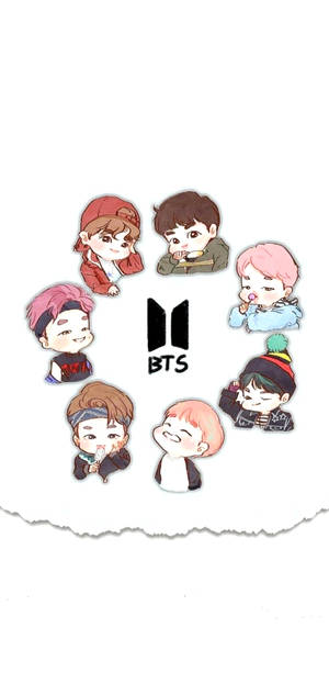 Чиби BTS Экран блокировки — iPhone 15 Обои