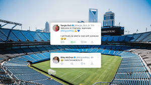 Шарлотт FC приветствует Райли МакГри — Футбол гиф Обои