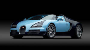 Обои с элегантным синим Bugatti Veyron — Темно-синяя эстетика гиф Обои