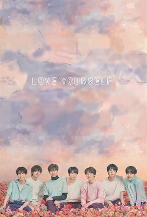 Эстетичный BTS на ложе из роз — Эстетика bts Обои