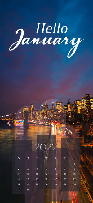 Обои с огнями города на январь 2022 — iPhone 15 Pro Обои