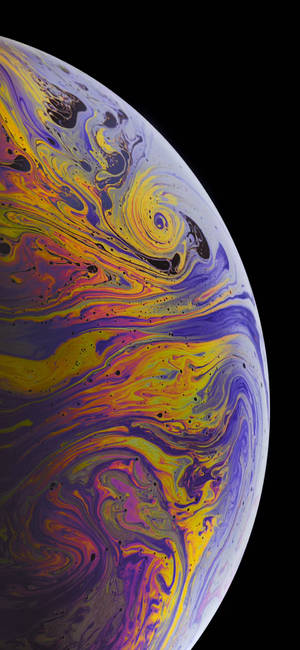 Обои Желтый и фиолетовый для iPhone Xs — iPhone Xs Обои